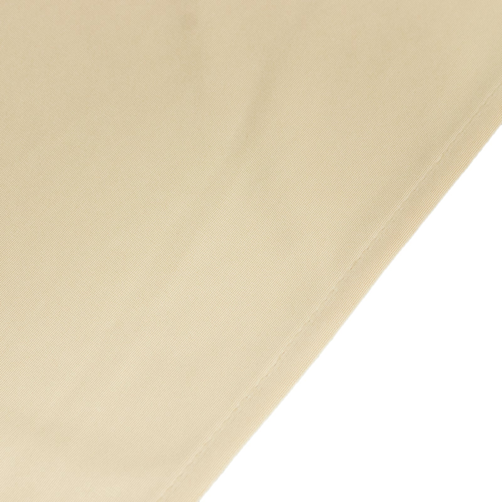 6ft Scuba Rectangular Fitted Tablecloth Beige – Wrinkle-Free, Stain Resistant